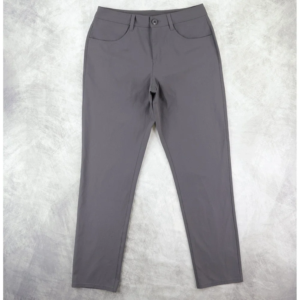 Vuori Meta Pants Mens 28x30 Charcoal Grey Performance Stretch Chino Trousers